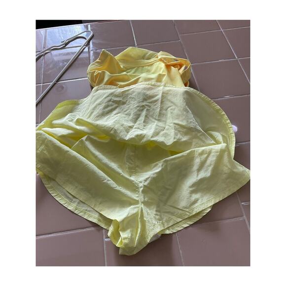 Free People Movement Righteous Runsie Neon Yellow Size Large Shorts Racerback - Picture 7 of 10